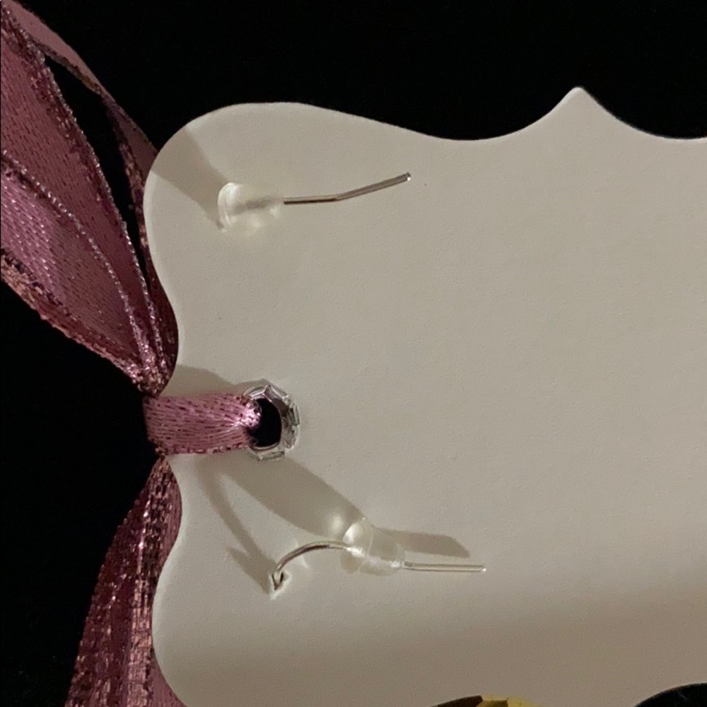 ꨄ Heart shaped glass Earrings ꨄ - Picture 4 of 4
